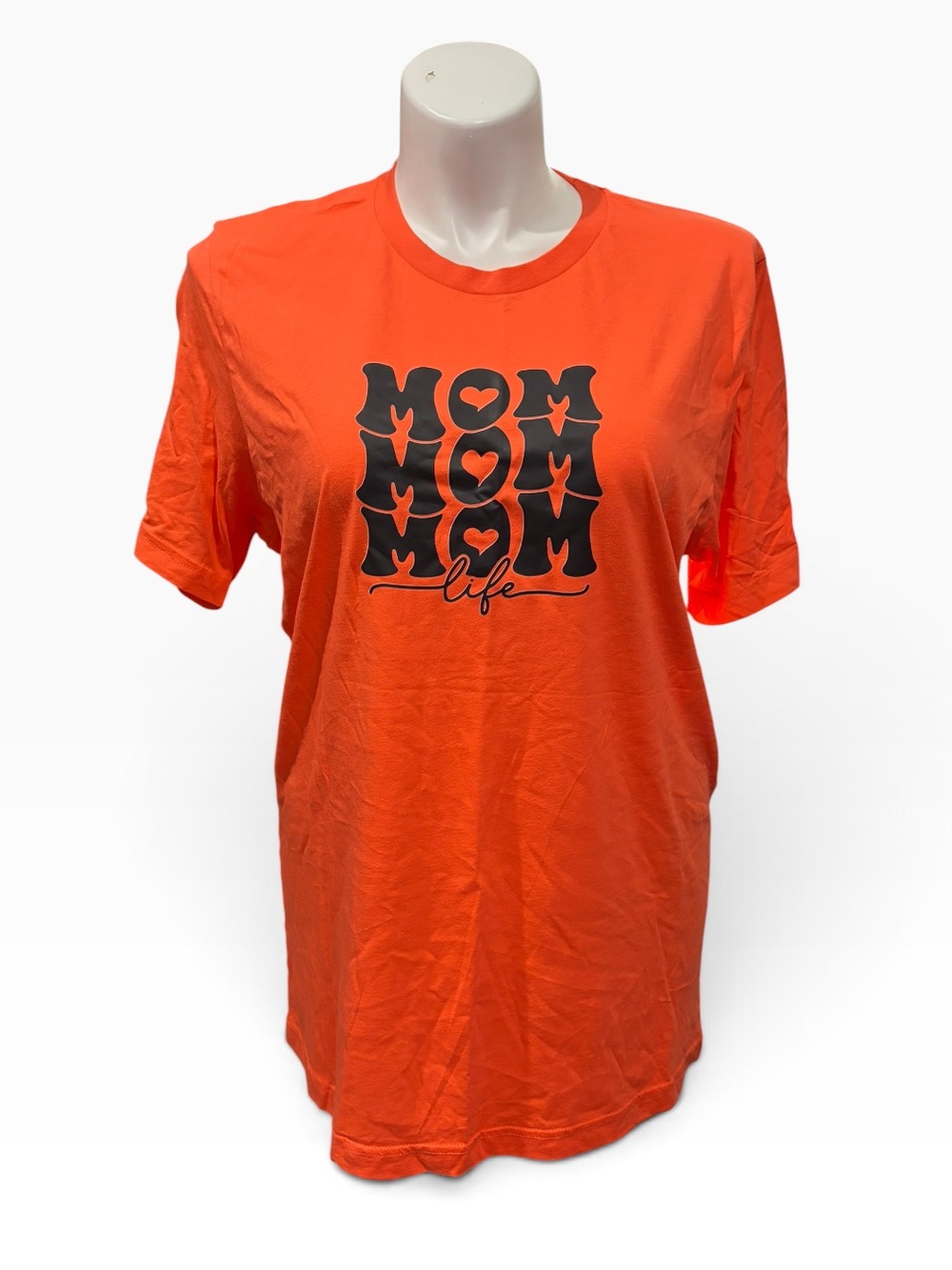 Mom Life Graphic T-Shirt Orange Women’s XL NWOT